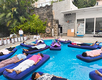 Aqua Sound Bath Meditation Session in Chennai