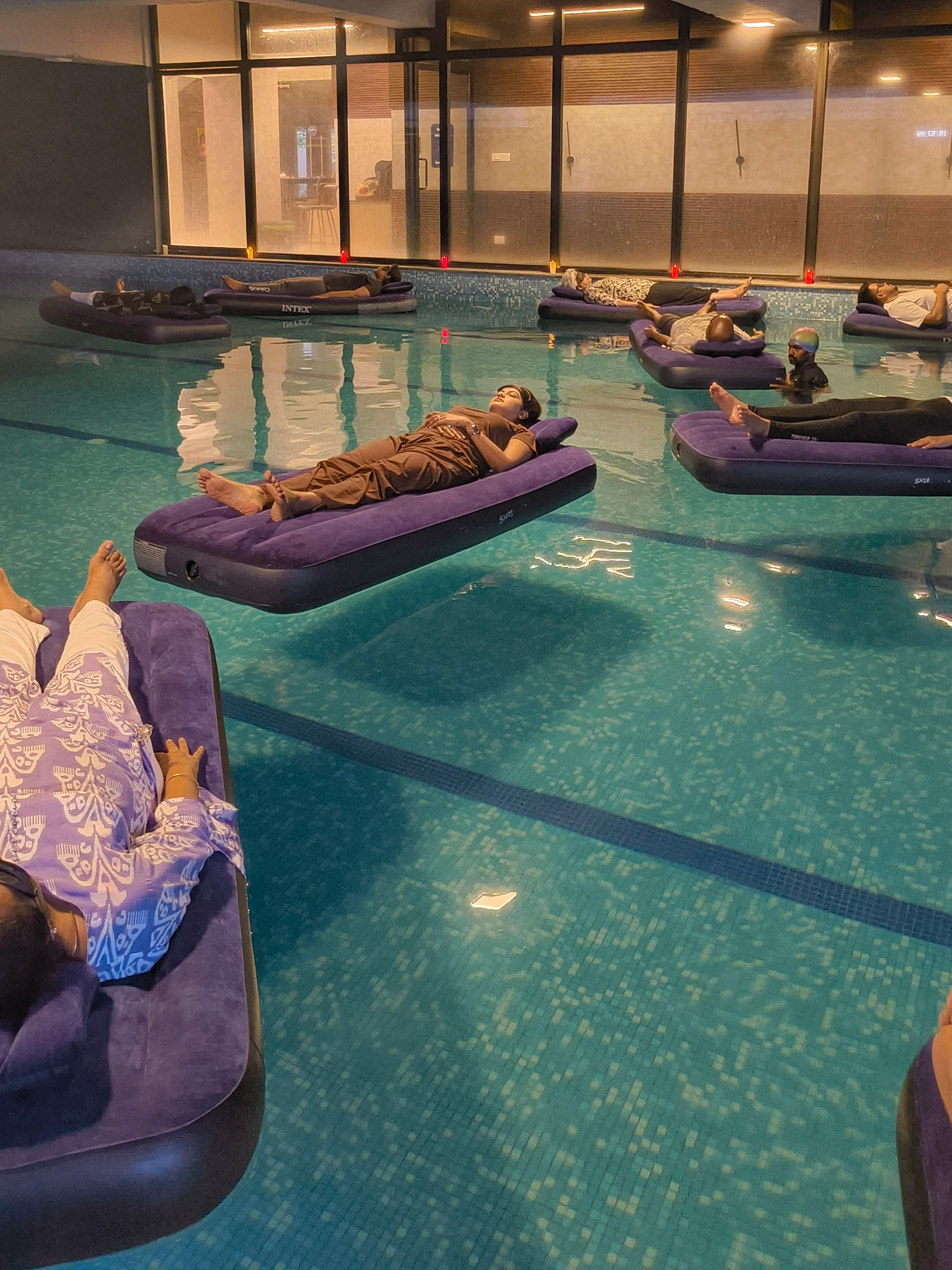 Aqua sound healing meditation session with calming water ambience and singing bowls for deep relaxation.