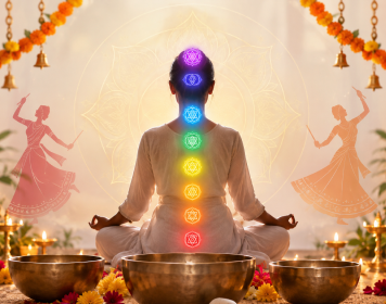 Navratri sound meditation session in Chennai with soothing sounds for relaxation and inner calm