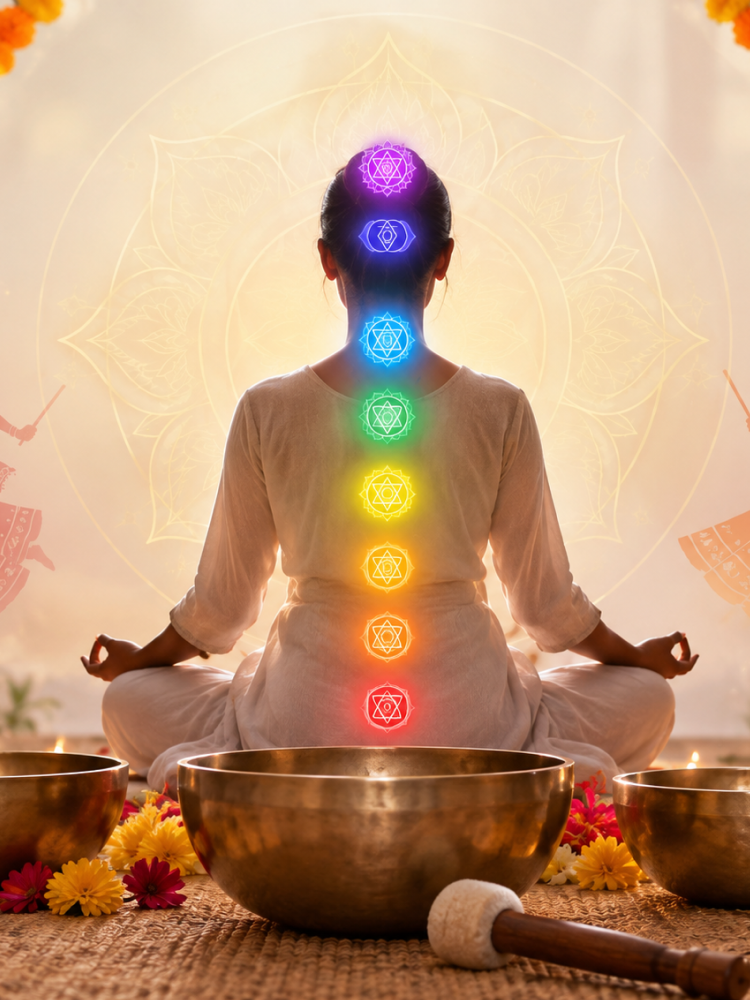Person floating in water during aqua sound bath meditation with soothing sound vibrations