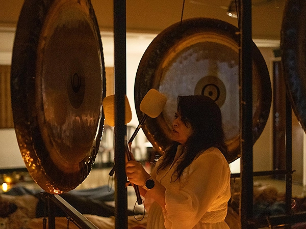 A balanced posture representing the deep connection and alignment of body, mind, and soul