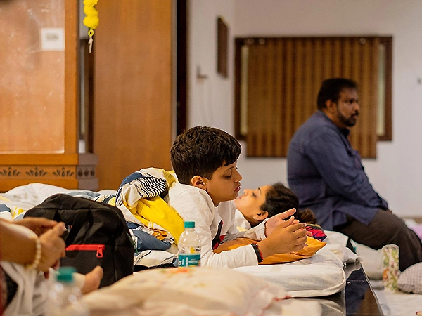 A serene moment of mental centering and inner softness captured during a mindful meditation