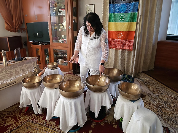 Collective healing circles bring people together to share calmness and spiritual unity.