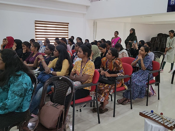 Engage college students in a guided yoga therapy for better balance and wellness at the CTT campus.