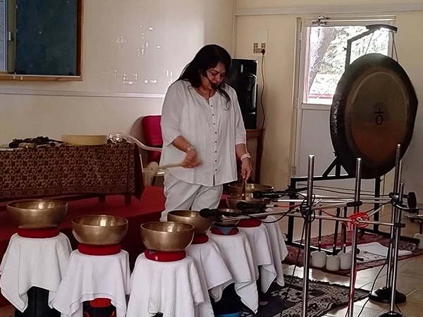 College-level yoga training was led by Satvat Holistics at Loyola to train the students & the staffs.