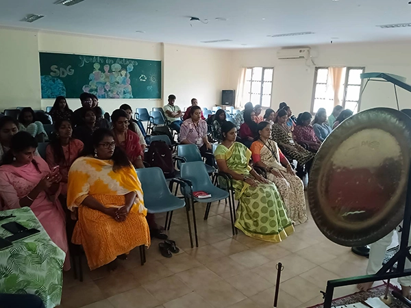 Satvat conducted a yoga demo lecture, raising awareness on the physical and mental benefits of yoga.