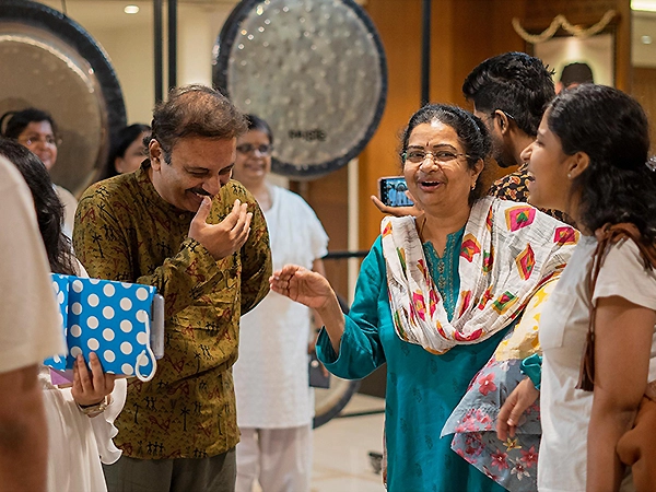 Participants forming strong group bonds together through synchronized energy healing practices