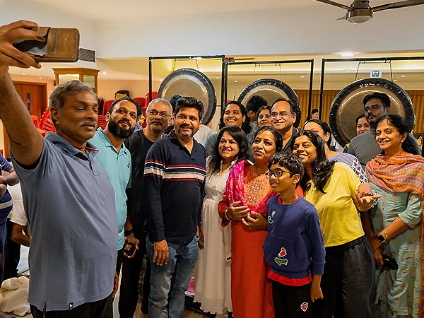 Group experiencing a peaceful moment of harmony, connection, and inner emotional balance