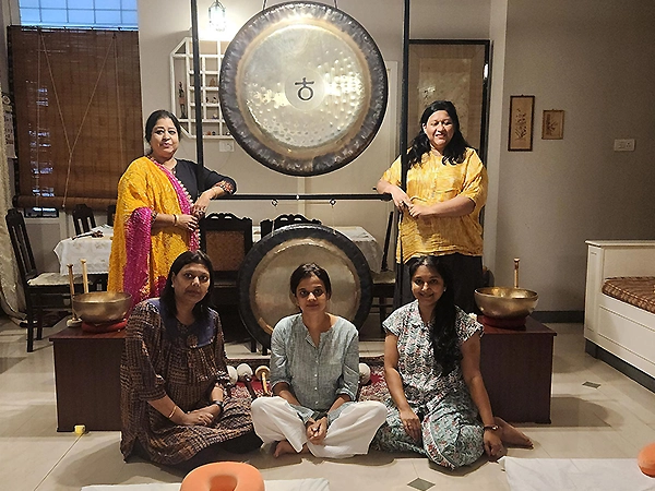 Group meditation strengthens inner peace and builds collective harmony and focus.