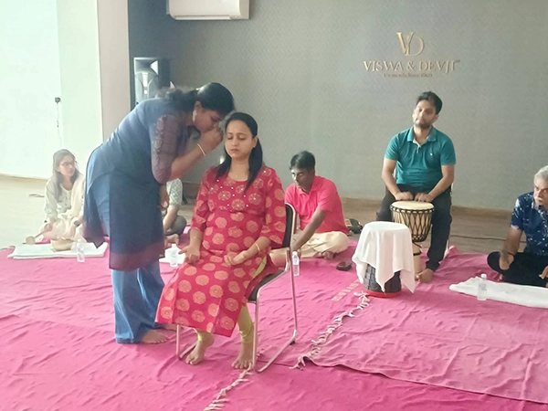 Trainers promote peace through soothing gong meditation that relaxes mind and restores balance