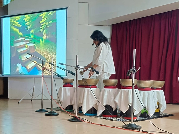 Therapy-focused wellness session professionally conducted on the college campus at Stella Maris