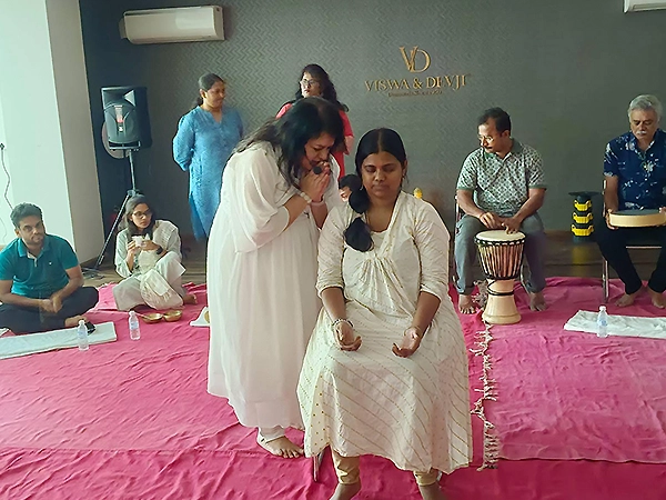 Resting silence technique practiced to achieve deep inner calm and peaceful mindfulness.