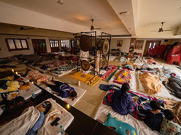 A person resting in complete silence for deep inner healing and peaceful stillness