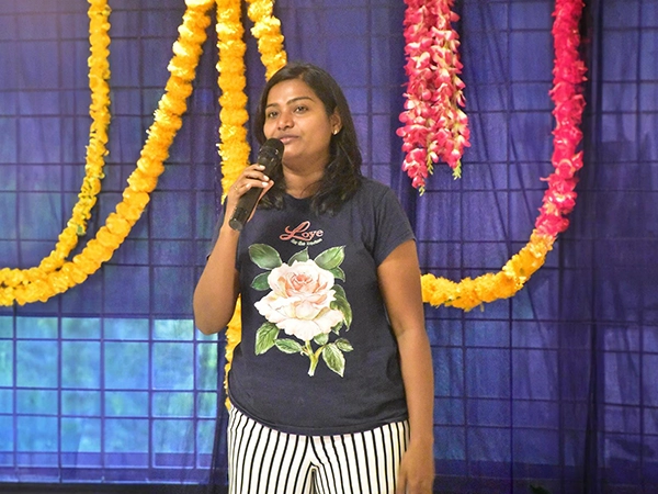 A serene healing ambience captured during the Dhwani Nidra meditation and relaxation event