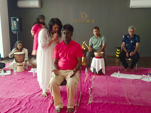 Practitioners conduct a seasonal gong bath to align with nature’s rhythm and restore energy balance
