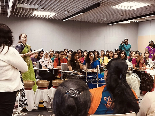 Soulful community meets fostering deep healing and ongoing support with shared sound energy.