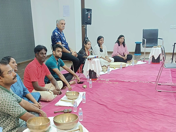 Therapists use gongs in sound therapy sessions to help release tension and restore emotional clarity