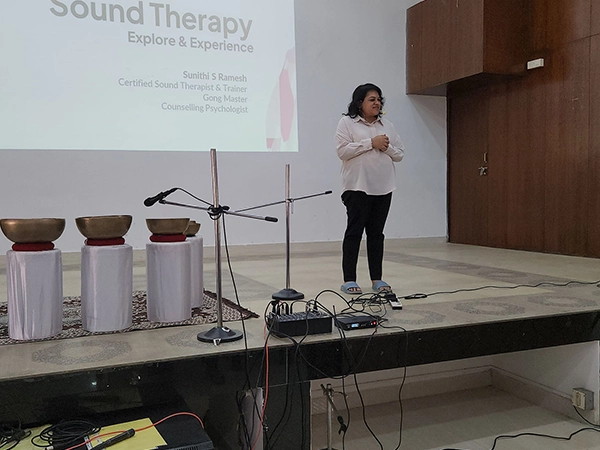 Promote mindfulness, healing, and stress relief sessions through yoga and sound sessions at CTT