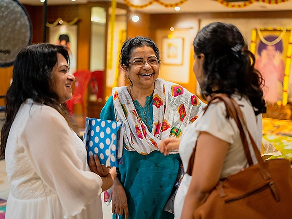 A supportive talking circle where people share openly and feel safe and heard