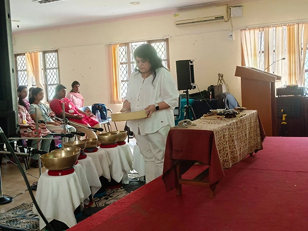 Yoga demo class session showcasing relaxation fitness flexibility and healthy lifestyle benefits