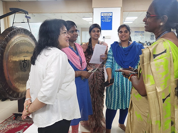 A designated day for yoga demonstration arranged as part of a planned wellness initiative at SRM.