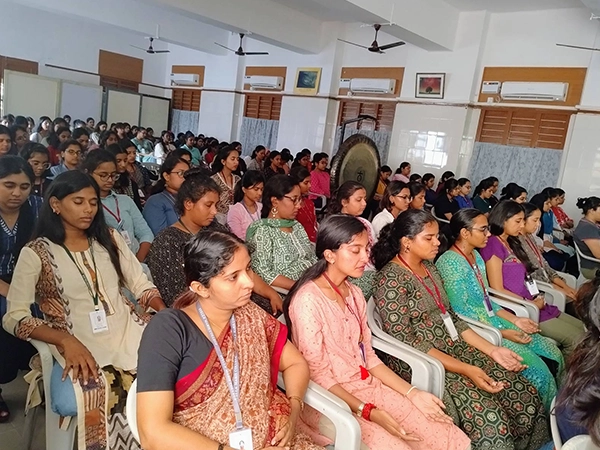 Promotion of yoga awareness among youth during institutional event conducted Stella Maris college.